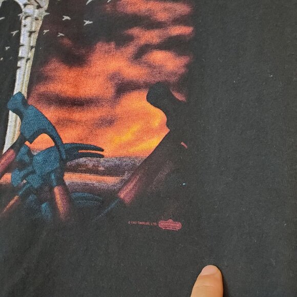 Vintage 1997 Pink Floyd The Wall Band Shirt Black Size L - Picture 5 of 6